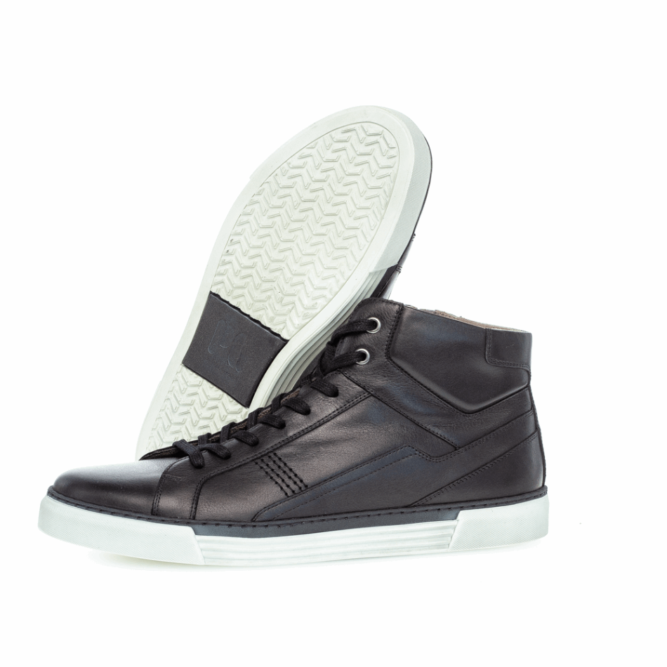 Gabor Noir | Baskets Montantes Exclusives Pour Hommes